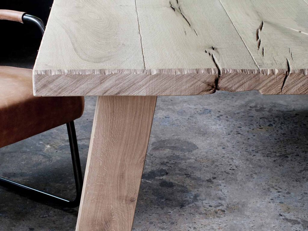 Eiken tafel A-poot Axl