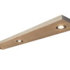 Eiken wandplanken op maat, met spots