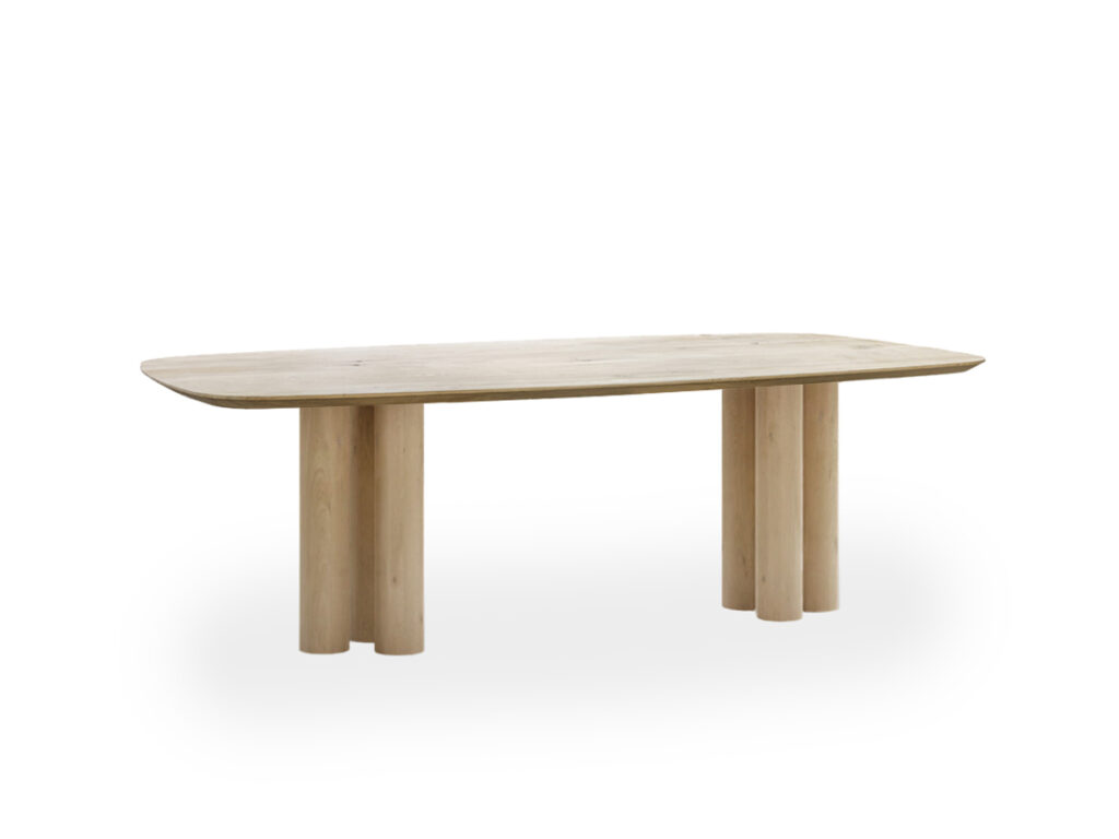 Cilinder eiken tafel Lennon