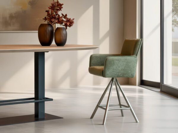 01-Barkruk Norheim - toronto herb - onderstel i - metaalkleur champagnekpie