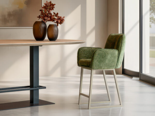 01-Barkruk Stranda - fragola hunter - onderstel p - metaalkleur magnum